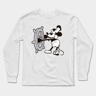 Evil Steamboat Willie Long Sleeve T-Shirt